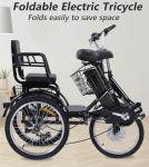 KAKIGO 2-Seater Folding Electric Tricycle for Adults