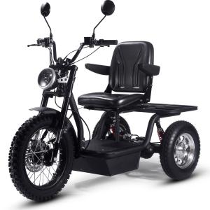 MotoTec Black 60V 1800W Electric Trike