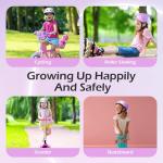 Sparkling Rainbow Kids Bike Helmet, Adjustable Fit