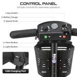 Foldable 4-Wheel Electric Scooter for Seniors