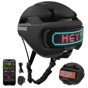 Smart Cycling Helmet with App and Flashing Lights