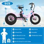 NAIZEA Pink 16" Electric Tricycle for Kids