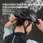 ROCKBROS Helmet with Magnetic Goggles for UV Protection