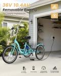 MOONCOOL 350W Electric Tricycle for Adults