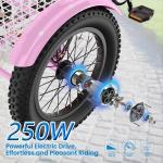 NAIZEA Pink 16" Electric Tricycle for Kids