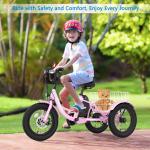 NAIZEA Pink 16" Electric Tricycle for Kids