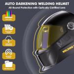 MIGVAN Auto Darkening Welding Helmet with True Color