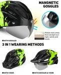 Electric Bike Helmet with Rechargeable LED Light