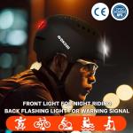 DKONI LED Bicycle Helmet for Commuters - Black