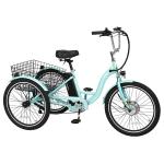 NAIZEA 24" Adult Electric Tricycle with Basket