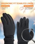 FEWTUR Heated Gloves for Winter Cycling - Touchscreen