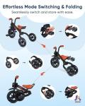 KRIDDO 2-in-1 Kids Balance Bike & Tricycle