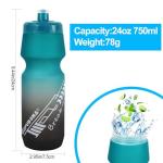 GIFUBOWA 24oz Leakproof Bike Water Bottle 2-Pack