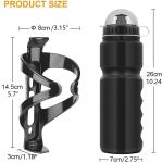 Ainiv 800ml Bike Water Bottle Cage & Holder