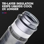 Polar Sport Insulated Squeeze Water Bottle - 600ml