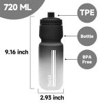 Leakproof Bike Water Bottle with Pull Top Lid