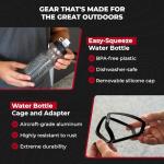 Bike Water Bottle Holder with Squeeze Bottle