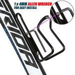 Lightweight Aluminum Bike Water Bottle Cages (2 Pack)