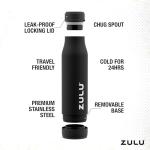 Zulu Ace 24oz Insulated Water Bottle for Cyclists