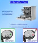 MYFOREST 24oz Insulated Bike Water Bottle