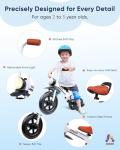 KRIDDO 2-in-1 Kids Balance Bike and Tricycle