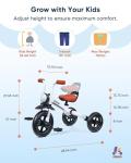 KRIDDO 2-in-1 Kids Balance Bike and Tricycle