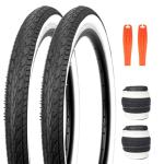 26" White Wall Bike Tire Set - 2 Pack