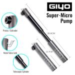 GIYO Mini Bike Tire Pump for Schrader & Presta