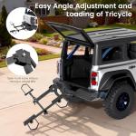 H&ZT Heavy-Duty Fat Tire Trike Bike Rack