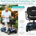 Vive 4-Wheel Electric Scooter for Adults