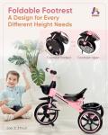 KRIDDO 2-in-1 Electric Tricycle for Toddlers