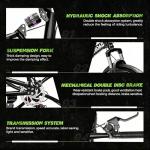 Betterland 26" Folding Mountain Bike with 21 Speeds