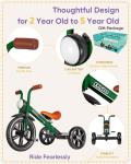 KRIDDO Adjustable Kids Tricycle for Ages 2-5