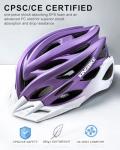 KINGBIKE Lightweight Cycling Helmet with Rechargeable Light