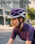 KINGBIKE Lightweight Cycling Helmet with Rechargeable Light