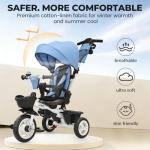 6-in-1 Kids Tricycle with Adjustable Handle
