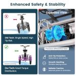 MOONCOOL 20" Folding Electric Trike for Adults