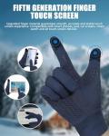 Aegend Touchscreen Winter Cycling Gloves - Blue