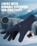 Aegend Touchscreen Winter Cycling Gloves - Blue