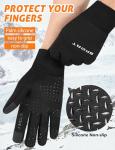AURUZA Waterproof Winter Cycling Gloves for Men