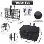 Adjustable Foldable Bike Basket with Removable Liner