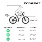 Ecarpat 26" Electric Mountain Bike with Gear Shifters