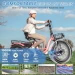 MOONCOOL 500W Fat Tire Electric Trike for Adults