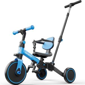 Toddler Tricycle with Parent-Controlled Push Handle