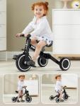 XJD 5-in-1 Adjustable Toddler Tricycle - Black