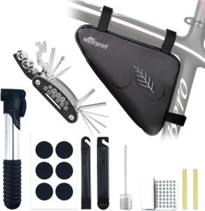 Portable Bike Repair Kit with 16-in-1 Multitool
