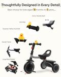 Foldable Toddler Tricycle for Ages 18 Months-5 Years