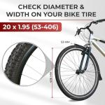 Fincci 20x1.95 Foldable MTB Bike Tire Set