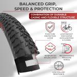 Fincci 20x1.95 Foldable MTB Bike Tire Set