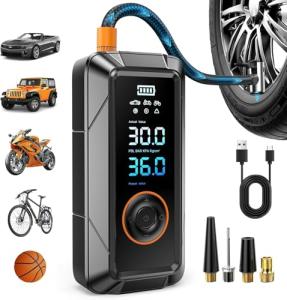 Portable Cordless Air Pump with LED Light